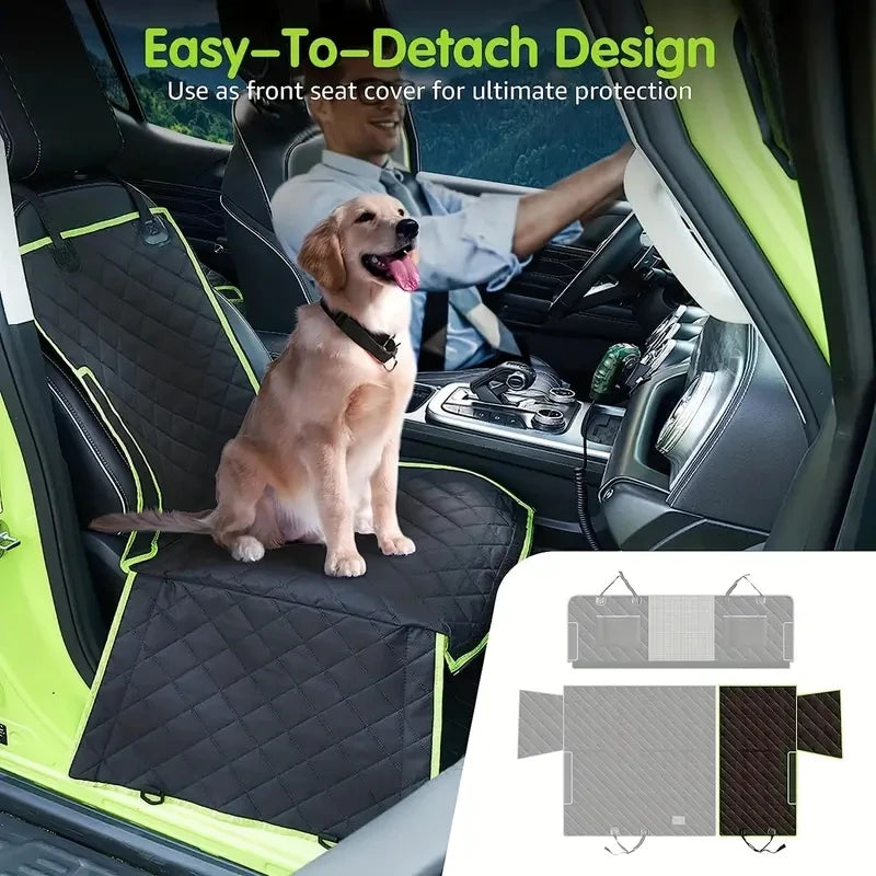 Upgraded 6-in-1 Dog Car Seat Cover