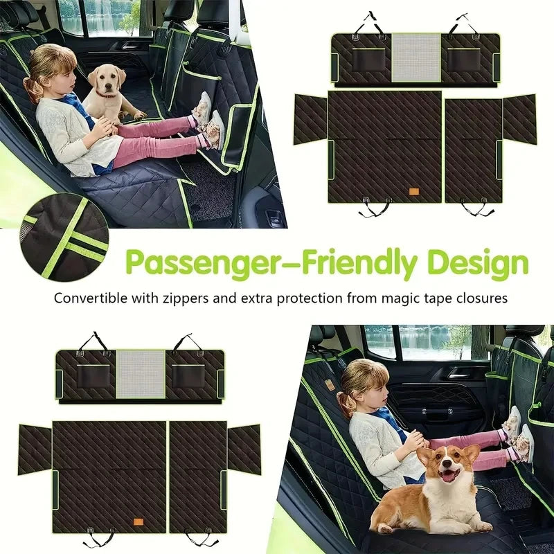 Upgraded 6-in-1 Dog Car Seat Cover