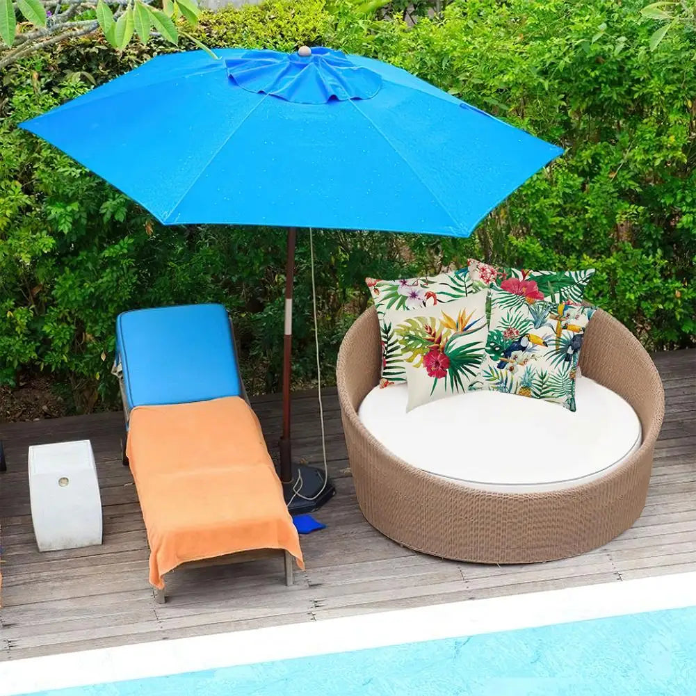 4PCS Outdoor Garden Cushion Cover (Pillow Not Included)