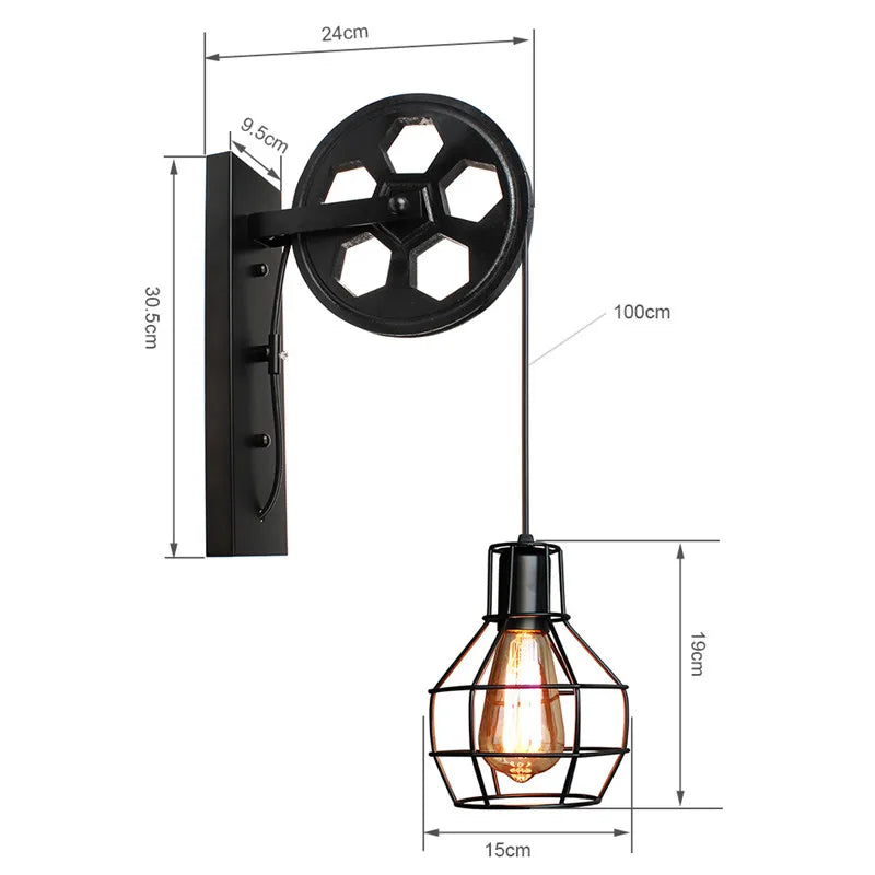 Lifting Pulley Indoor Lighting