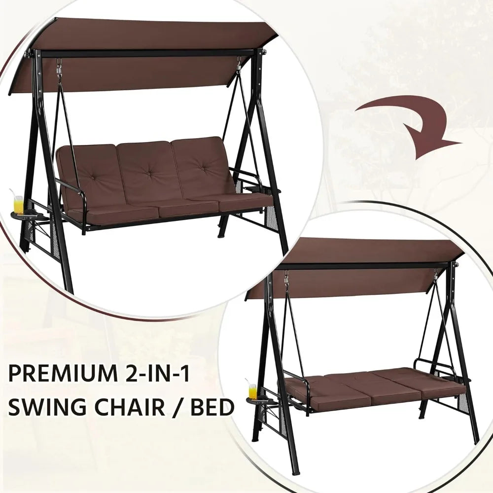 Home 3-Seat Swing Chair