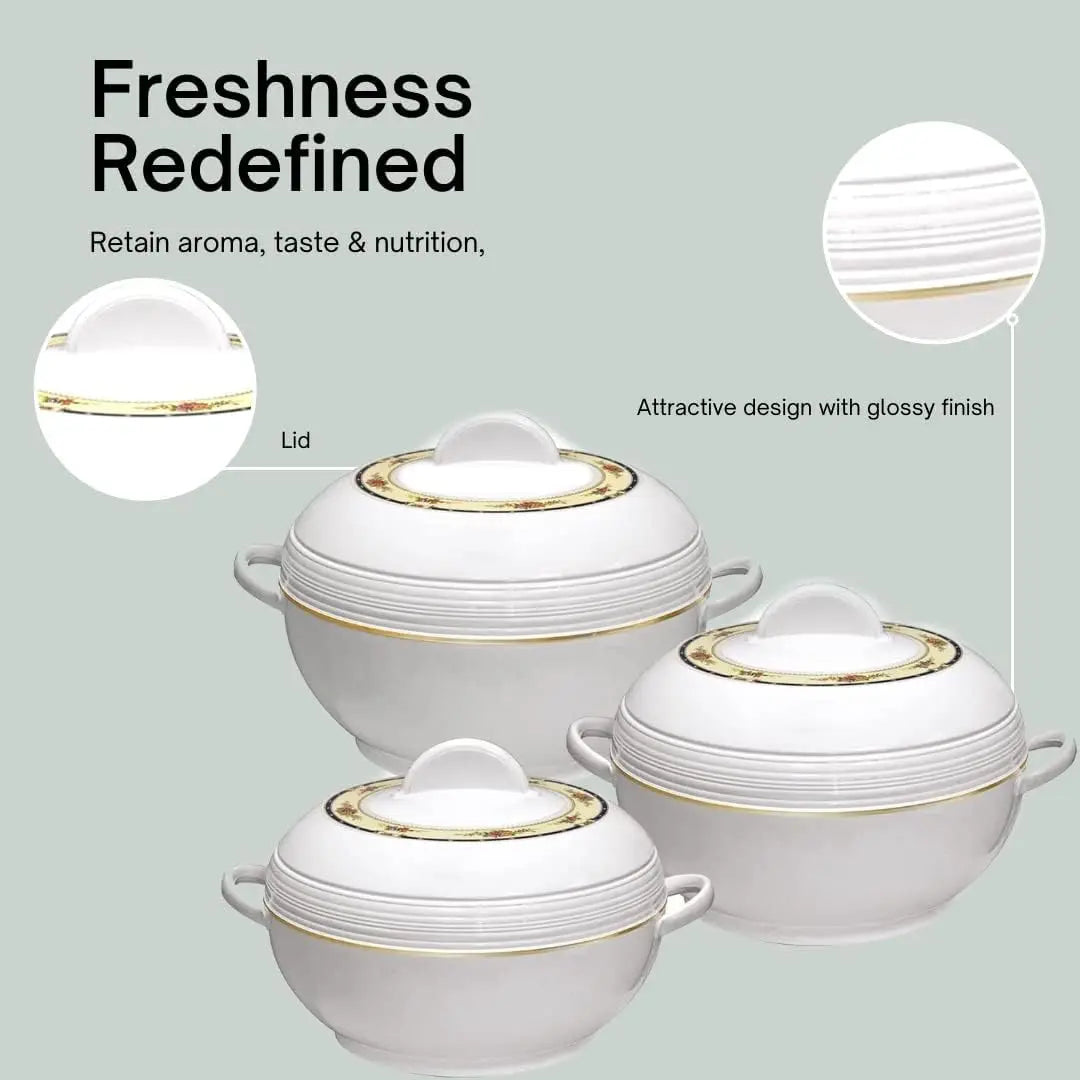 Ambient Insulated Casserole Food Warmer 3 Pieces Set