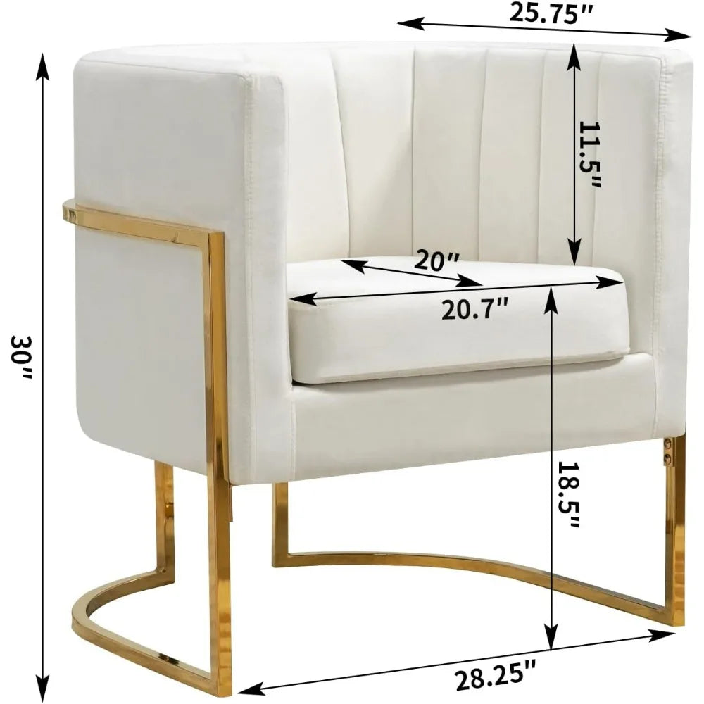 Modern Upholstered Barrel Armchairs 2