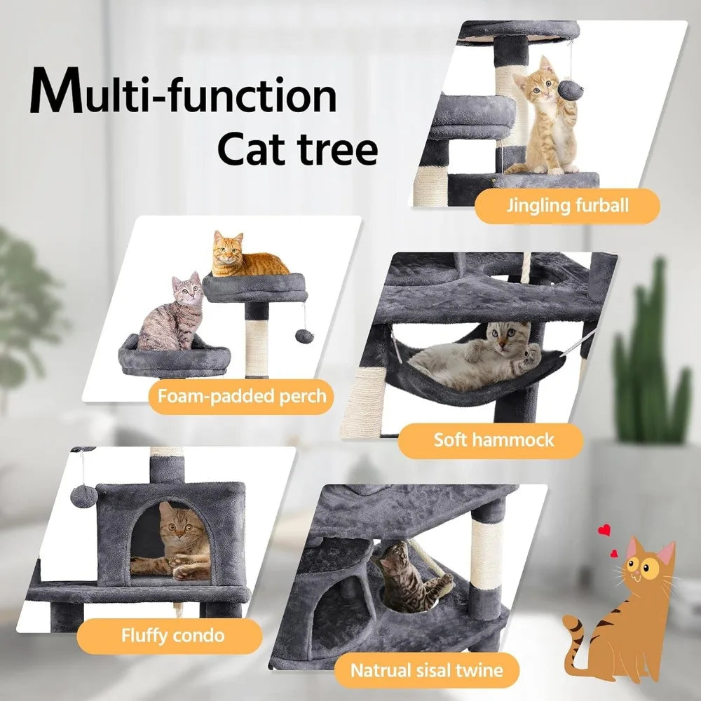 62.2inches Cat Tree Cat Tower and more