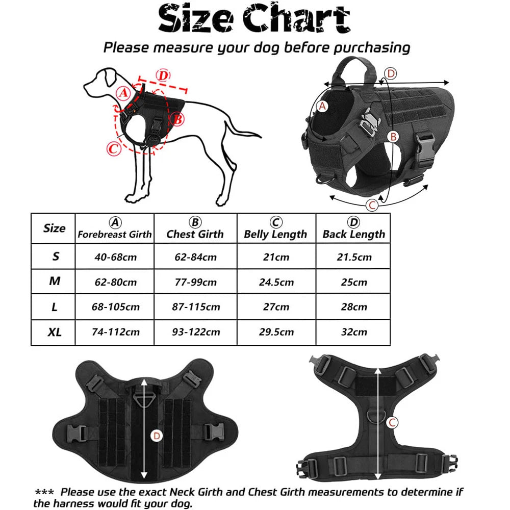 Large Dog Harness And Leash Set