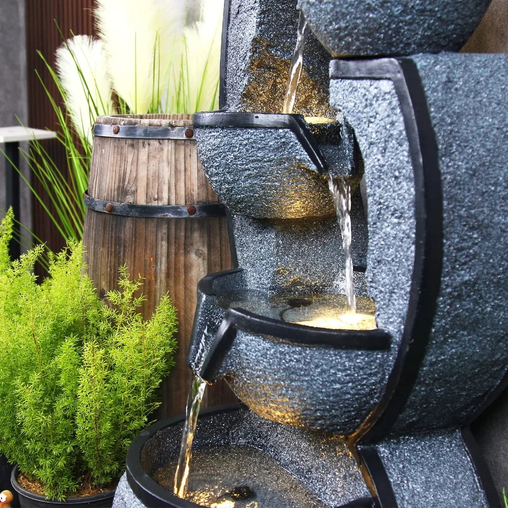 5-Tier Outdoor Water Fountain