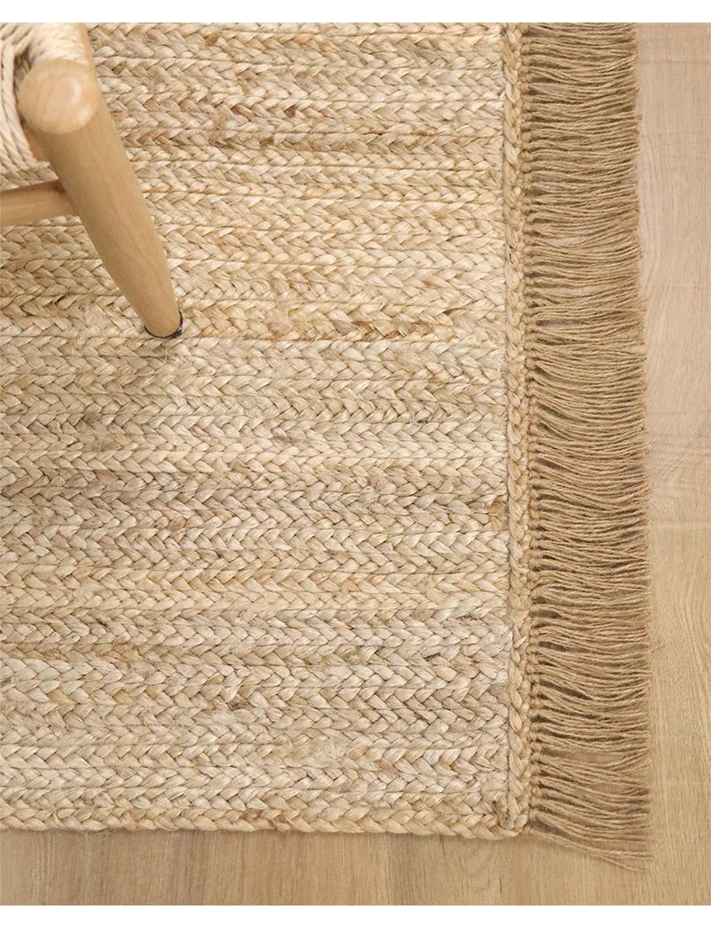 Natural Jute Hand Woven Rug Fashion