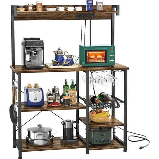 Bakers Rack with Power Outlet