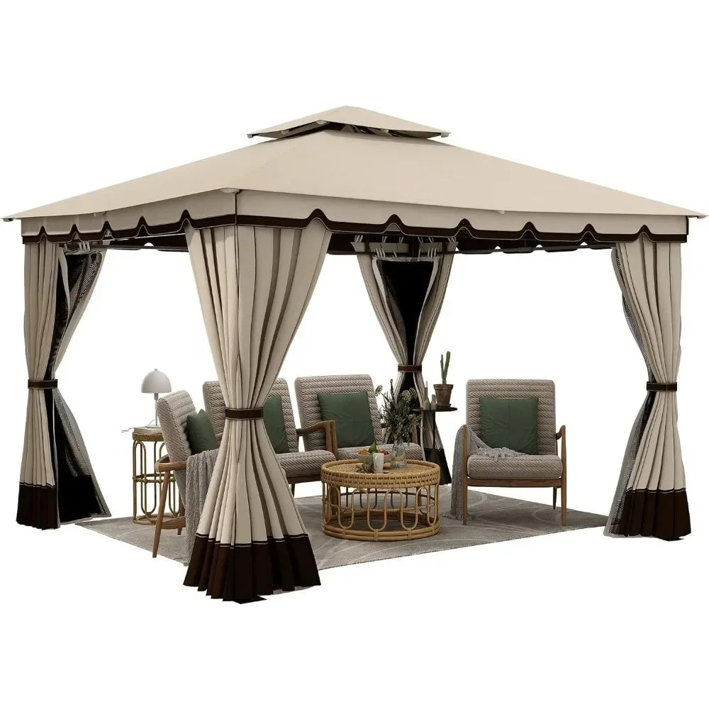 10 X 12  Gazebo with Netting & Curtain