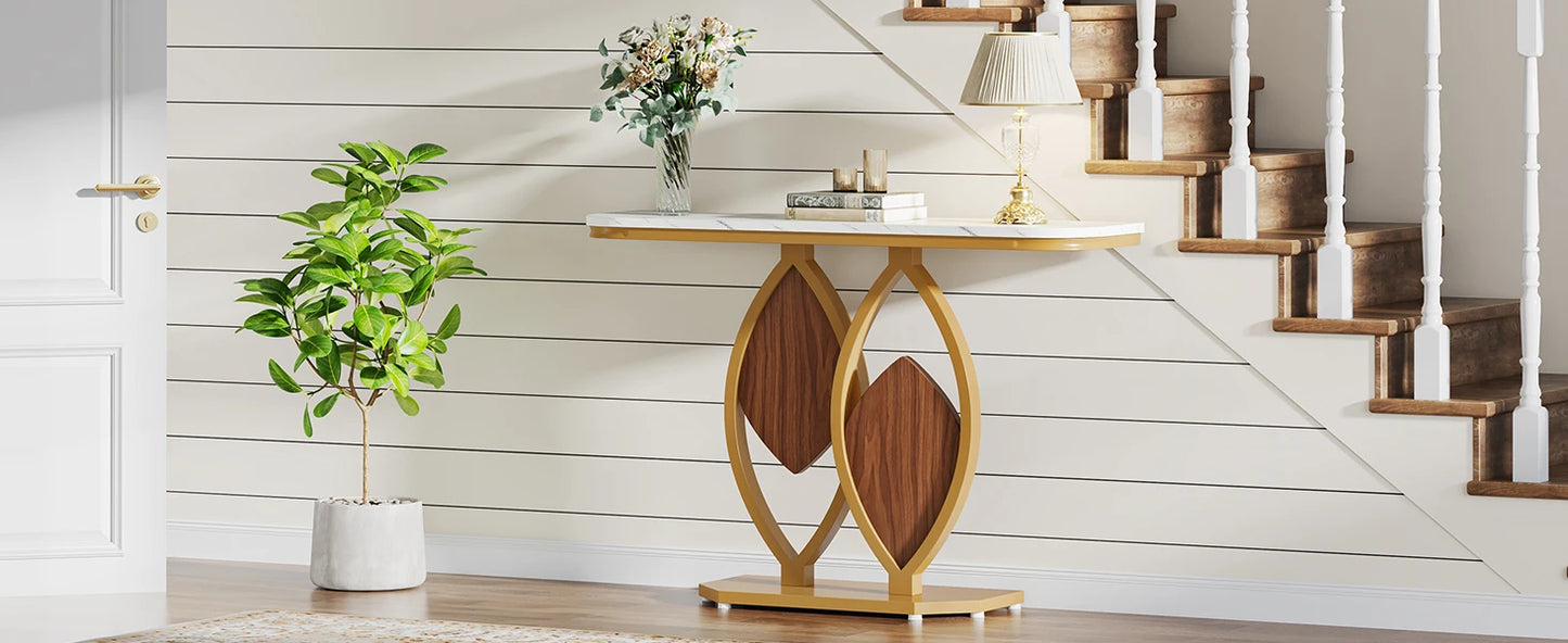 Modern Gold Console Table