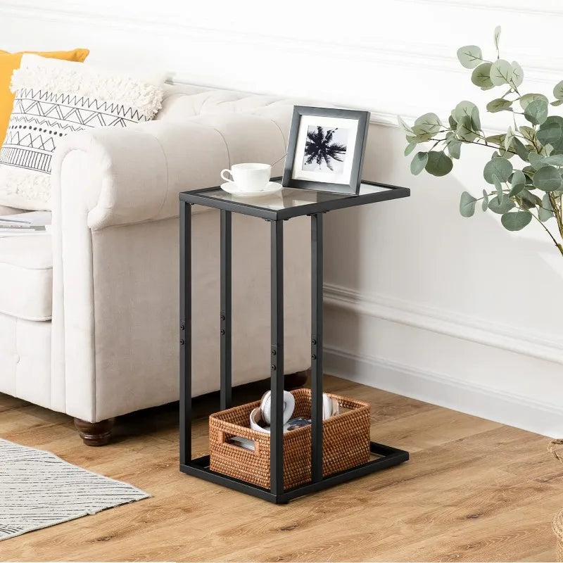 C Shaped End Table Set of 2