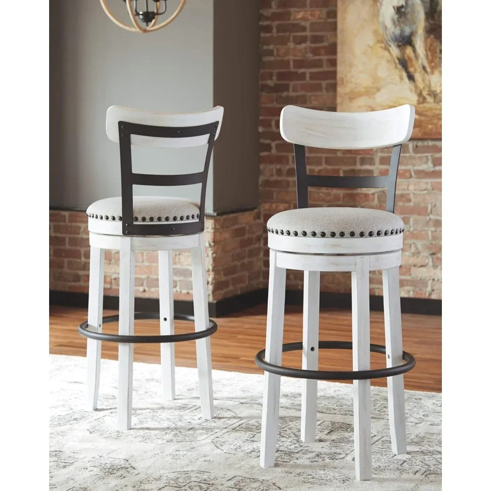 30" Barstool Chair Whitewash