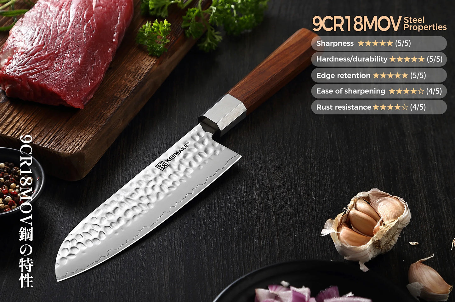 Kitchen Knives, High Carbon Stainless Steel