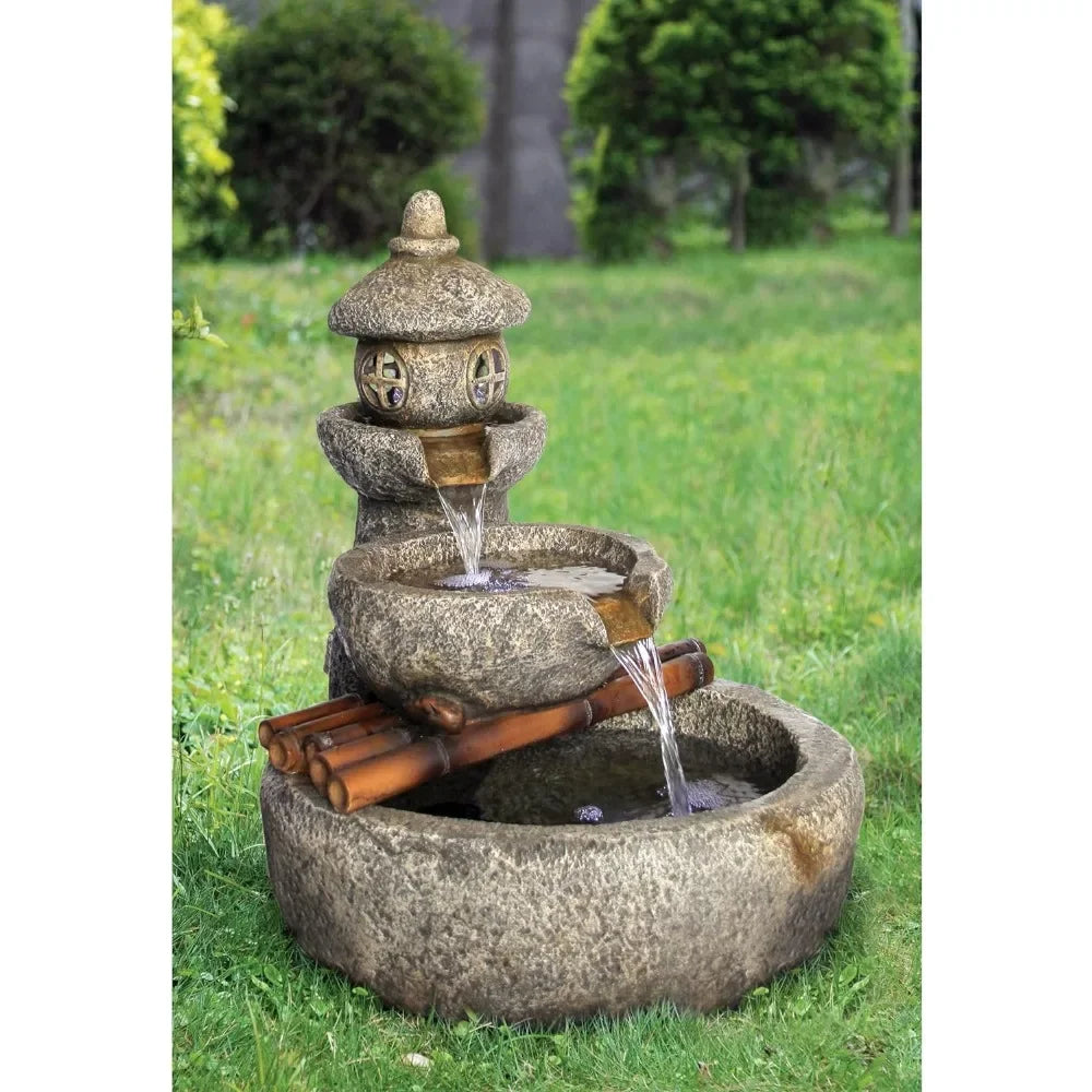 Bird Bath, Pagoda Fountain-Outdoor