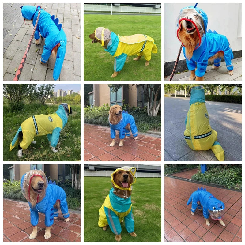 Large Dog Rain Coat Jacket