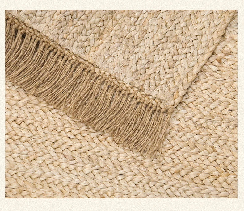 Natural Jute Hand Woven Rug Fashion