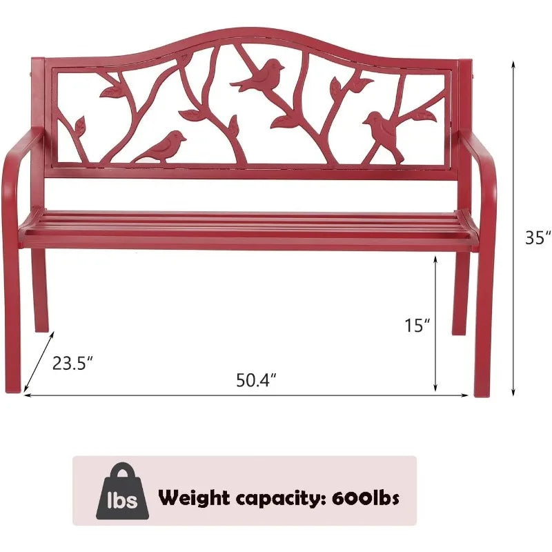 50" Outdoor Garden Bench