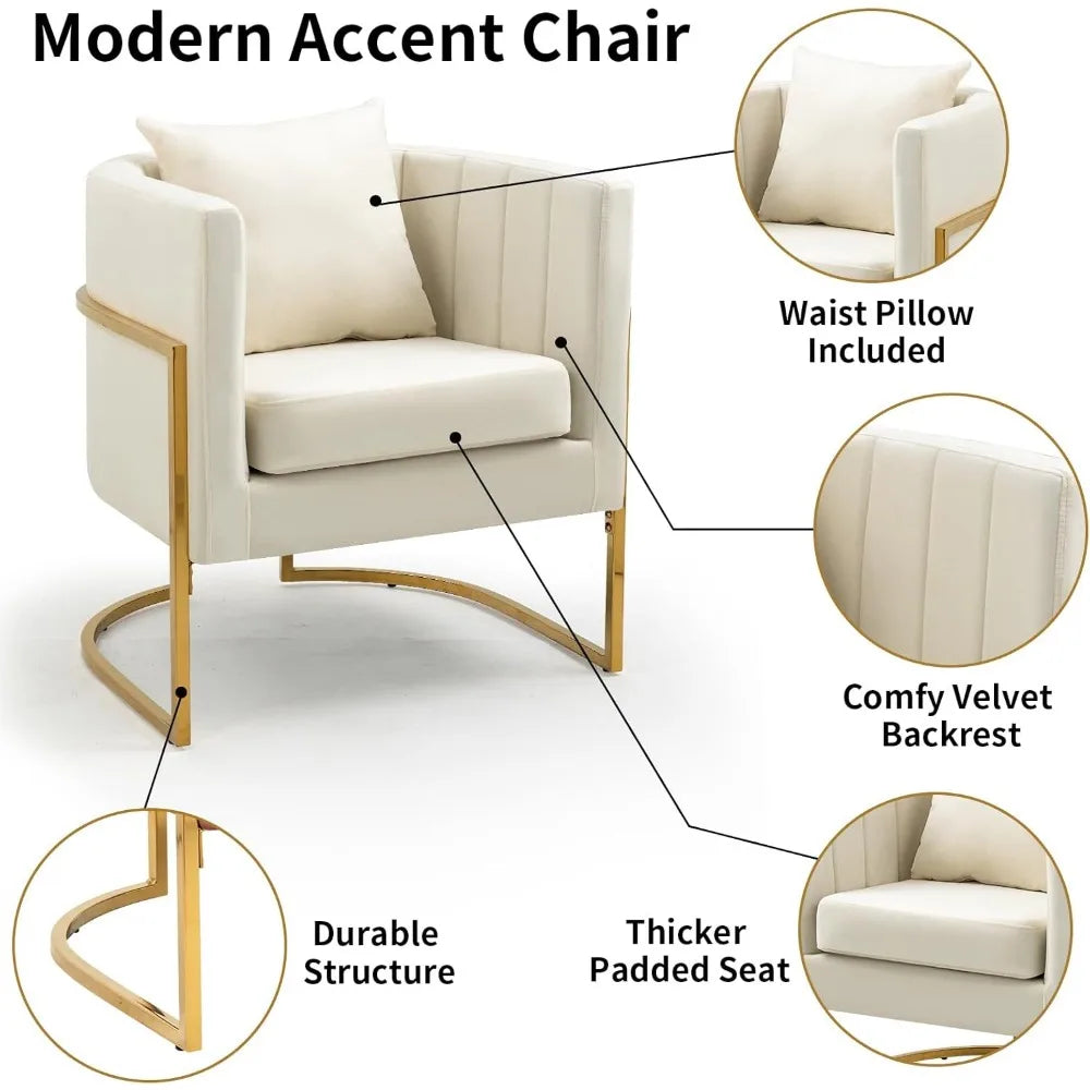 Modern Upholstered Barrel Armchairs 2