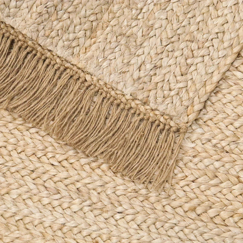 Natural Jute Hand Woven Rug Fashion