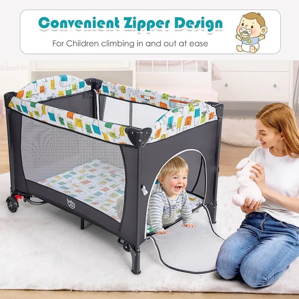 5-in-1 Pack and Play, Baby Bedside Sleeper