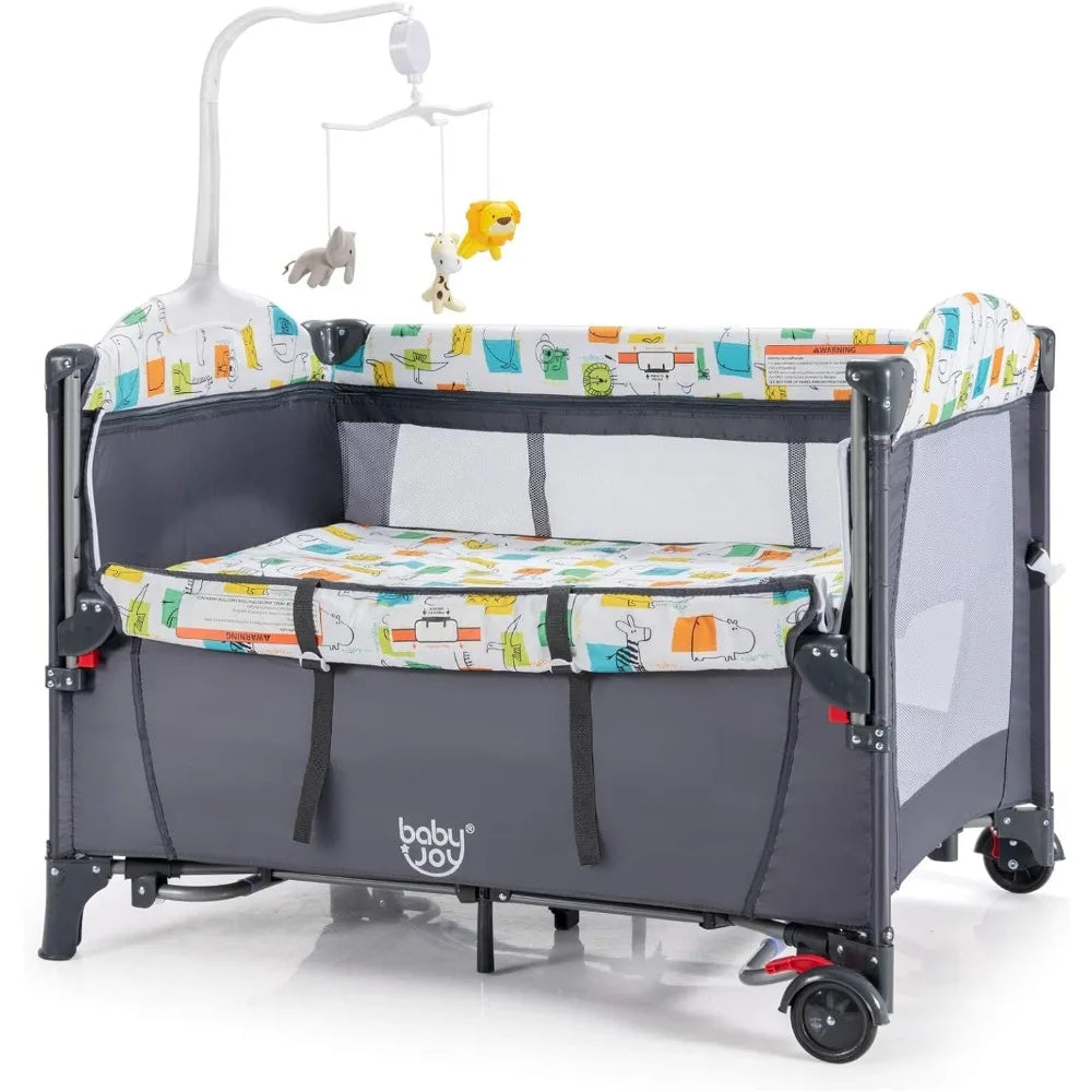 5-in-1 Pack and Play, Baby Bedside Sleeper