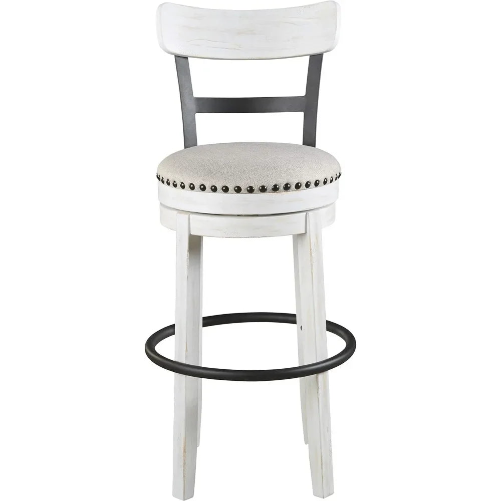 30" Barstool Chair Whitewash