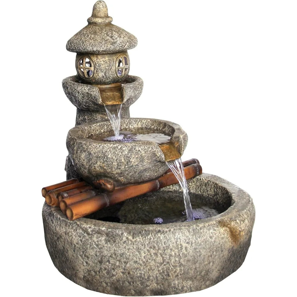 Bird Bath, Pagoda Fountain-Outdoor