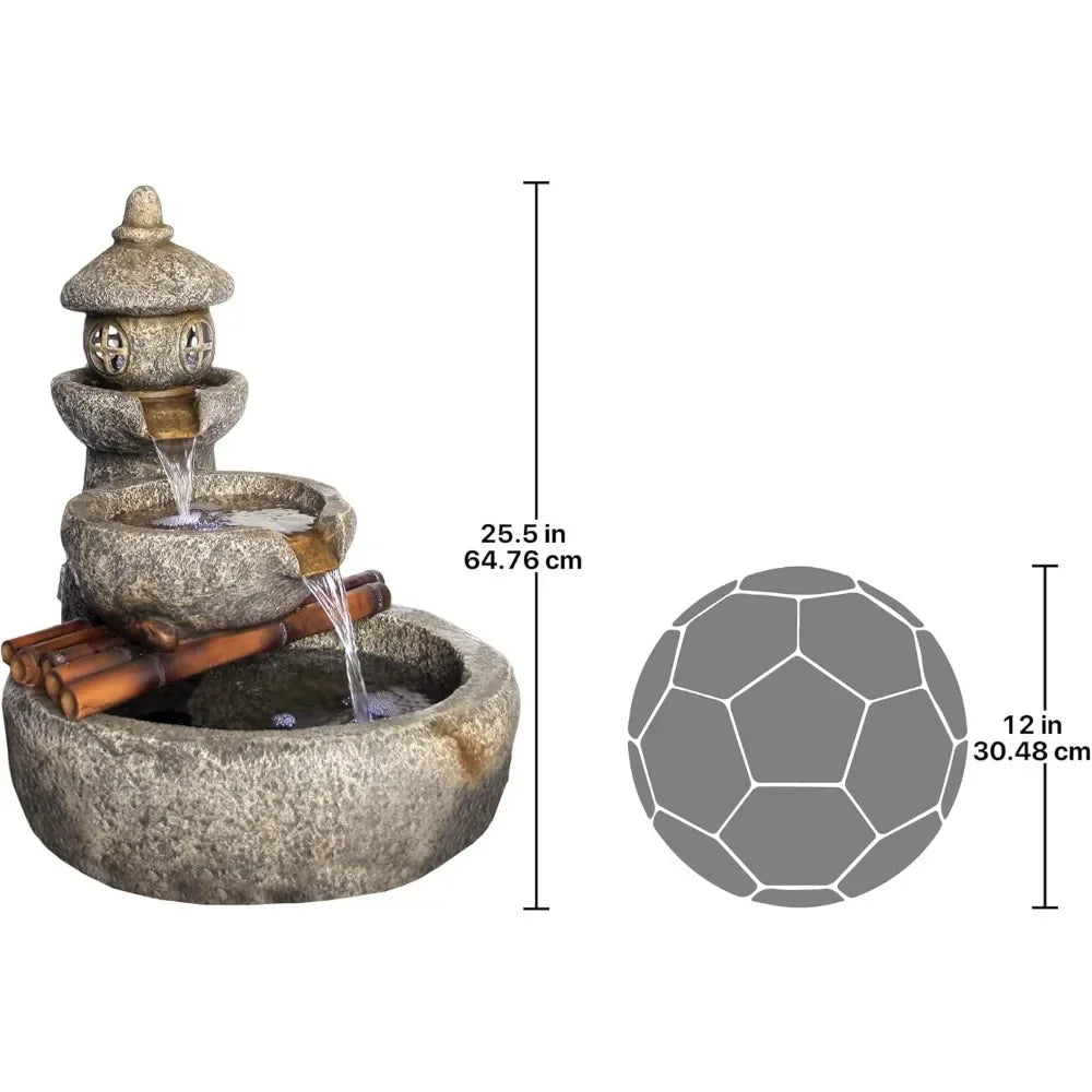 Bird Bath, Pagoda Fountain-Outdoor