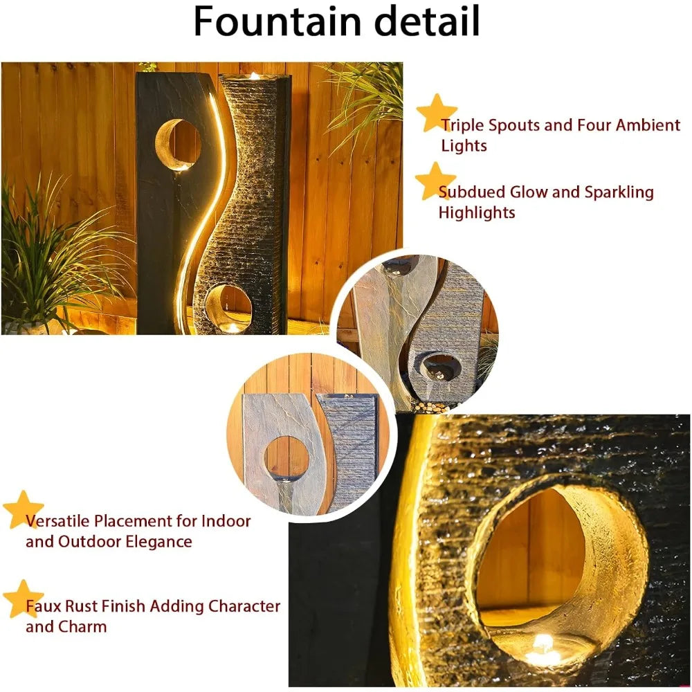 47 inches Water Fountain Outdoor