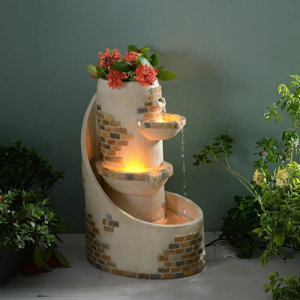 3-Tier Cascading  Water Fountain