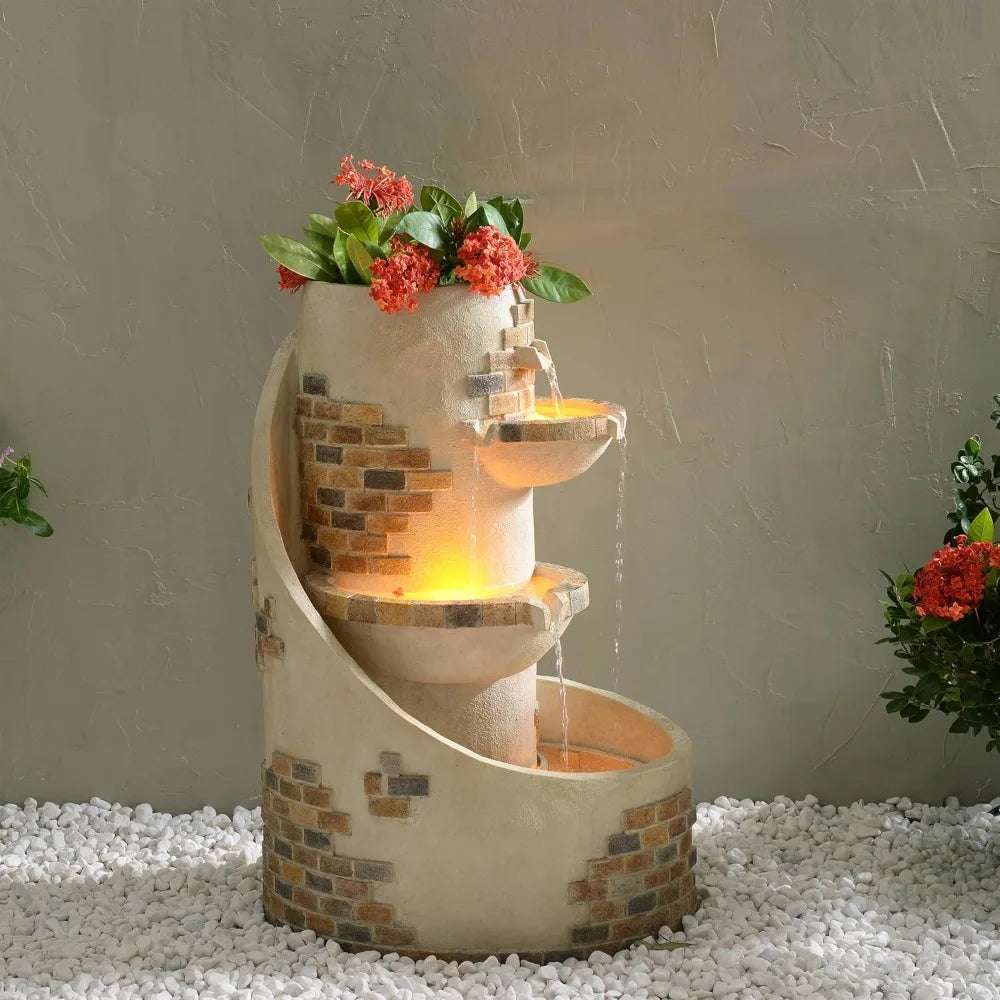 3-Tier Cascading  Water Fountain