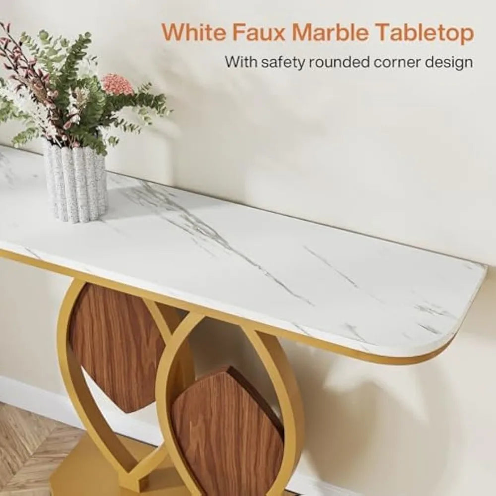 Modern Gold Console Table