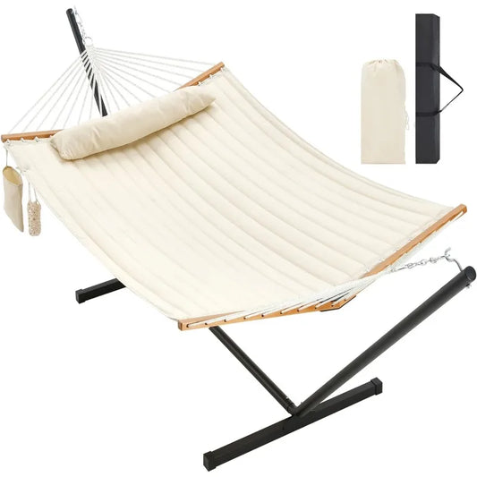 Two Person Hammock with Stand Heavy Duty