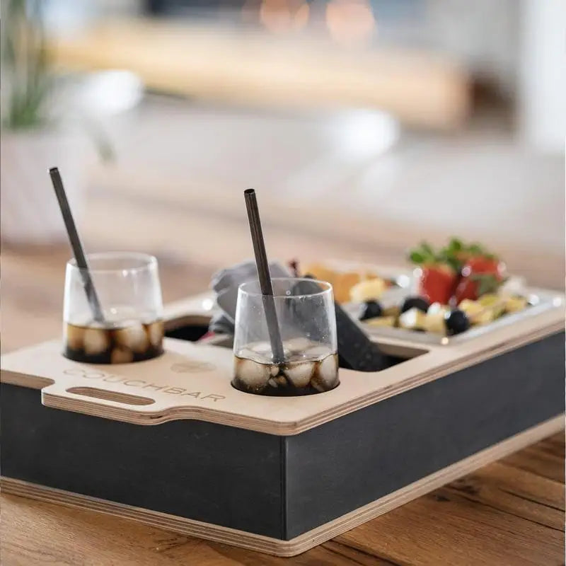 Wooden Cup Holder Tray