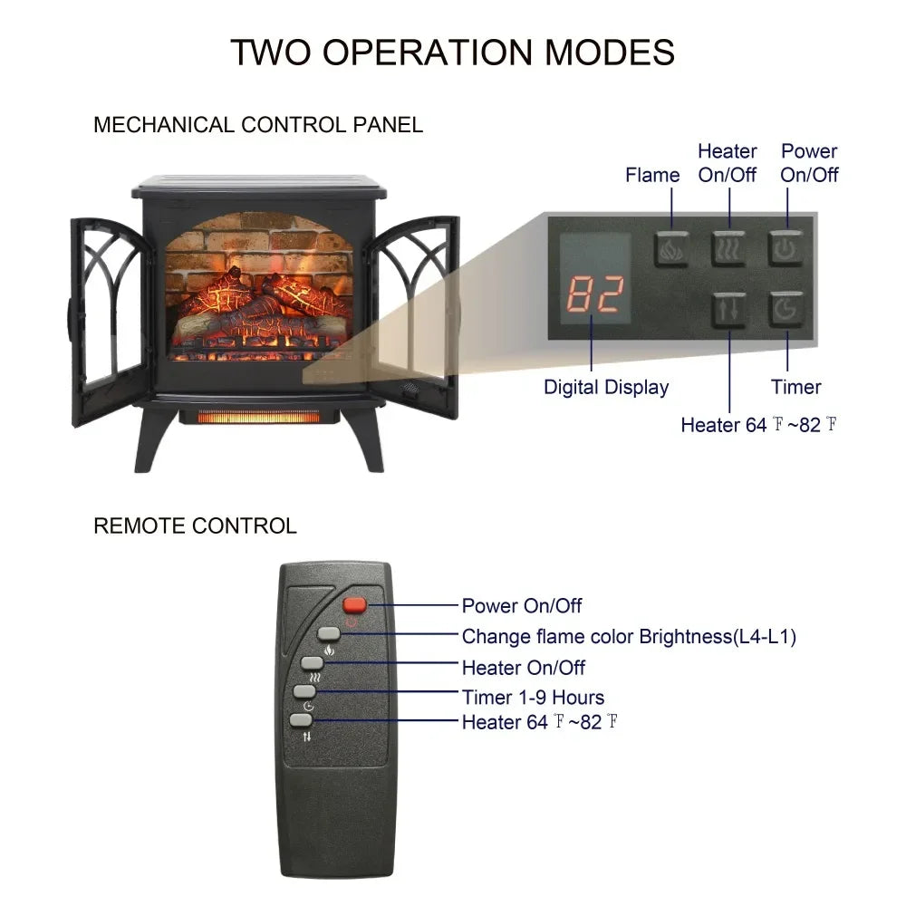 Electric Fireplace Projection Stove