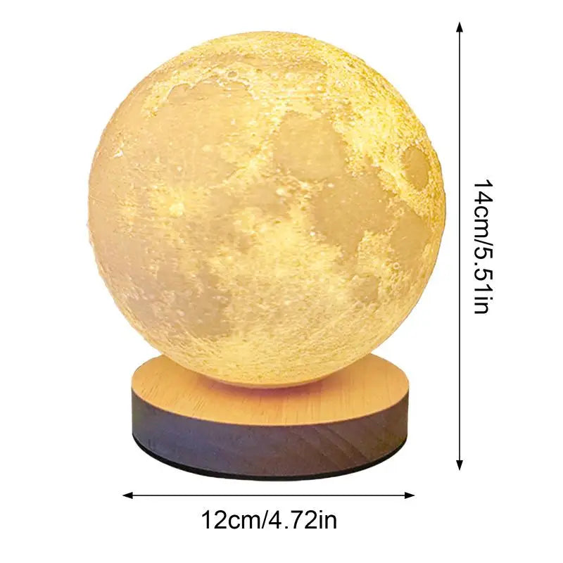 360 Rotating 3D Led Moon Lamp