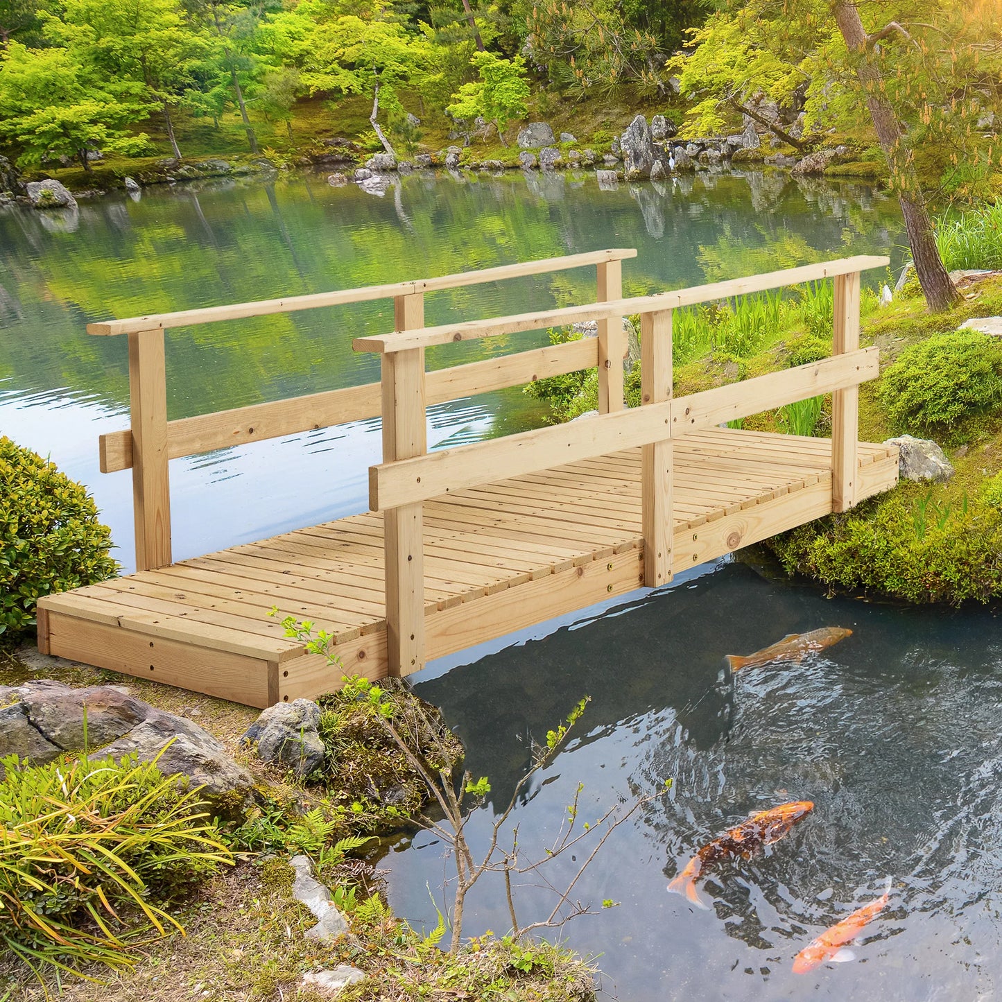 US 5FT/3.3FT Wooden Bridge