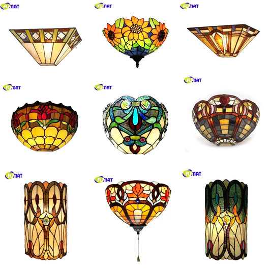 Tiffany Wall Lamp Stained Glass