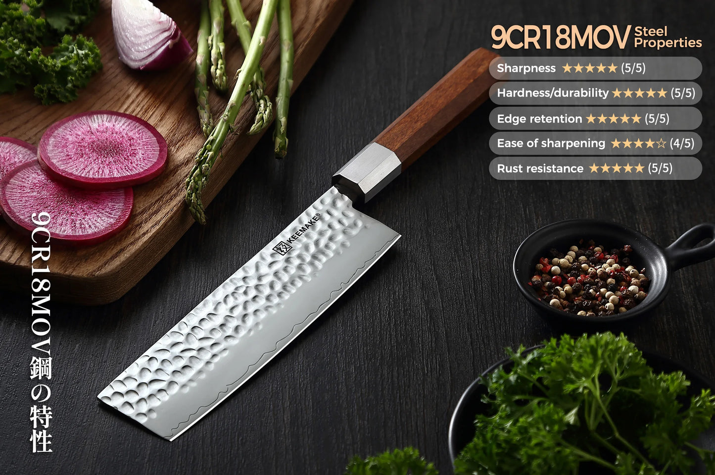 Kitchen Knives, High Carbon Stainless Steel