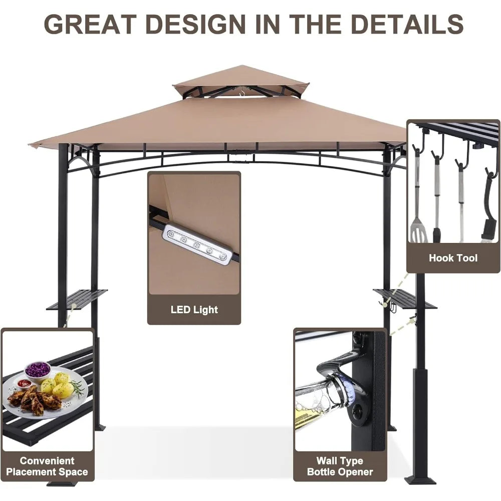 8'x 5' Grill Gazebo Canopy