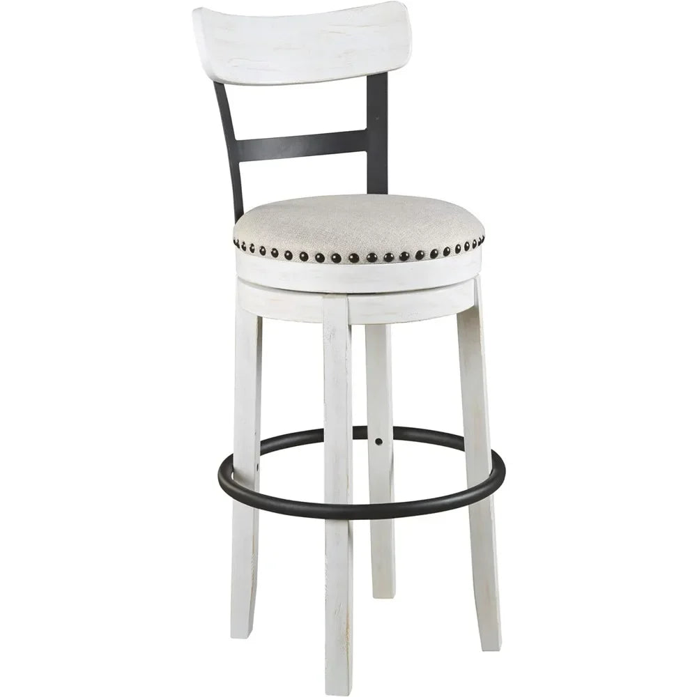 30" Barstool Chair Whitewash