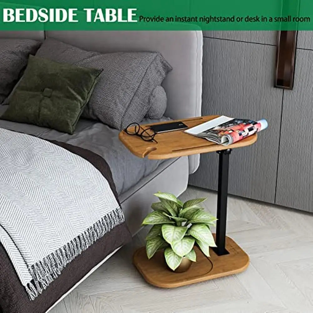 Adjustable Height End Table