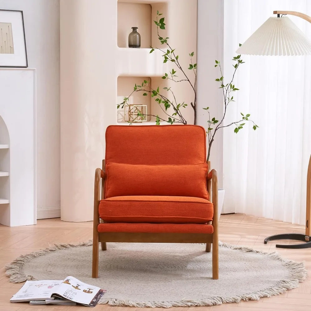 2 Beige themed chairs, upholstered